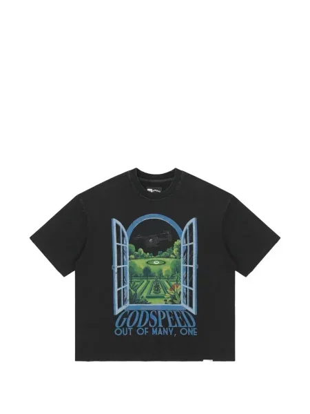 Tricou Godspeed cu imagine negru