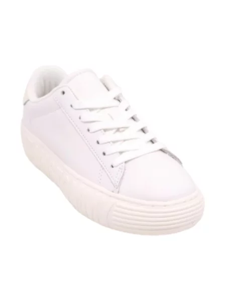 Sneakersy Tommy Hilfiger skórzane beżowe