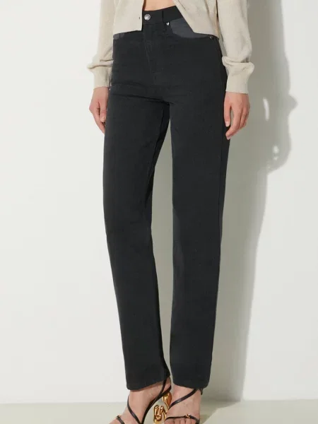 Pantaloni Rotate cu talie înaltă