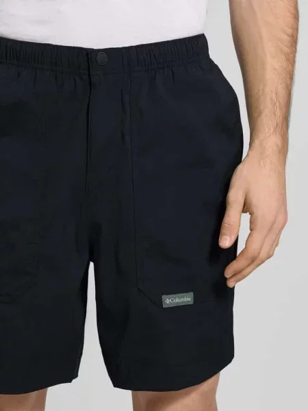 Szorty o kroju regular fit z naszywką z logo model Landroamer' Columbia czarne