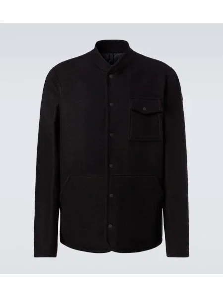 Volnena jakna Moncler črna