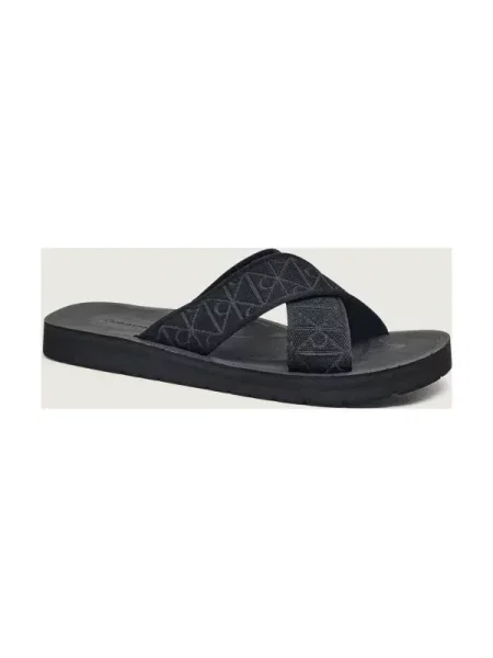 Papucs Calvin Klein Ess Diecut Xcross Wb Aop fekete