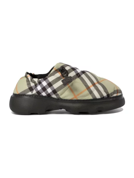 Klapki mules Burberry zielone