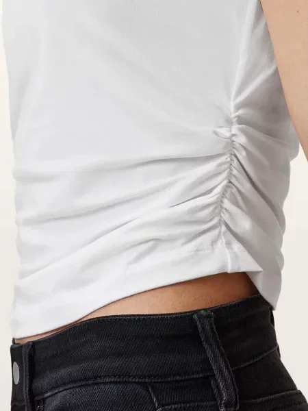 AllSaints bluzka WEST gładka biały