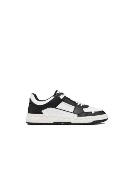 Lniane sneakersy Valentino Garavani czarne