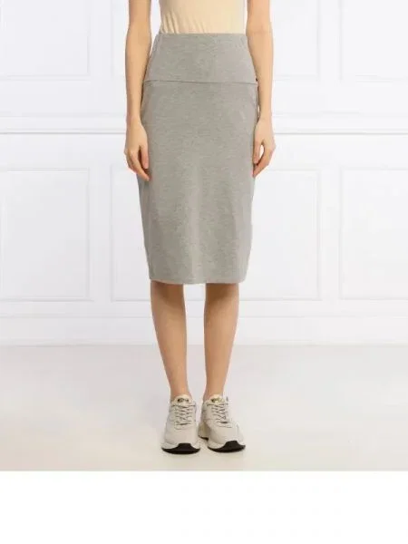 Superdry Fustă CLASSIC | high waist gri