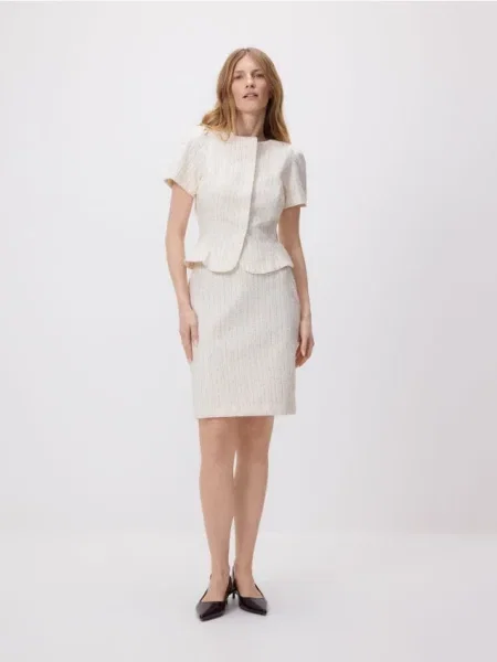 Reserved Fustă mini crem