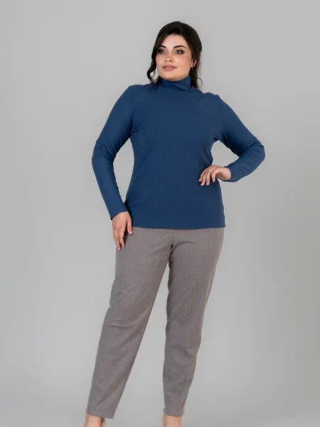 Водолазка All Posa темно-синій вовна/акрил синя