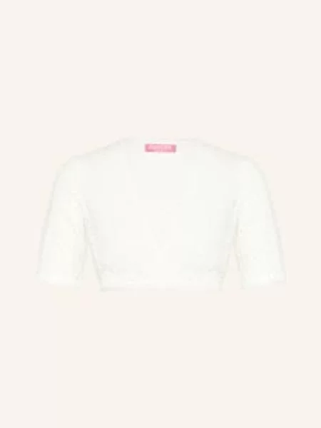 Krüger Bluzka Dirndl Z Koronki weiss biała