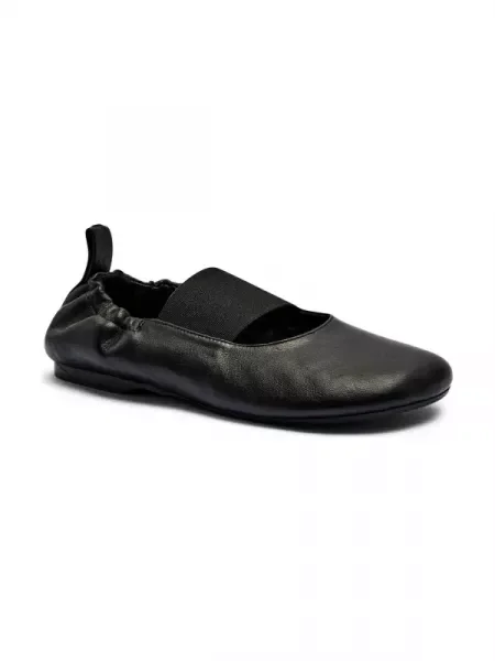 Alohas De piele balerini Sutton negru