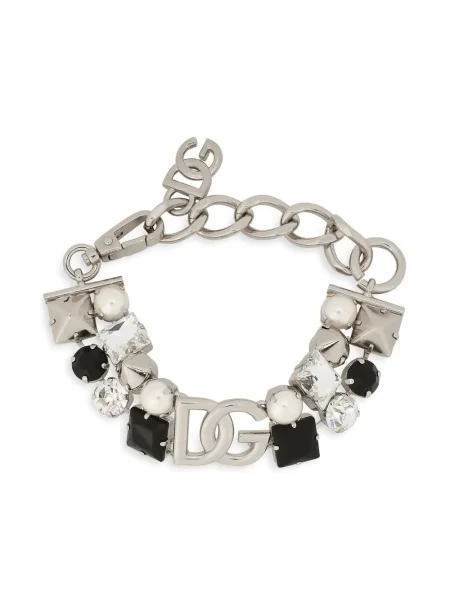 Brăţară Dolce & Gabbana de cristal argintiu