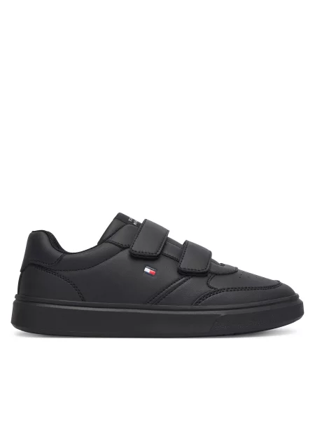 Sneakers Tommy Hilfiger Low Cut Velcro Sneaker S negru