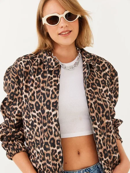 Bianco Lucci Bomber Jacket negru