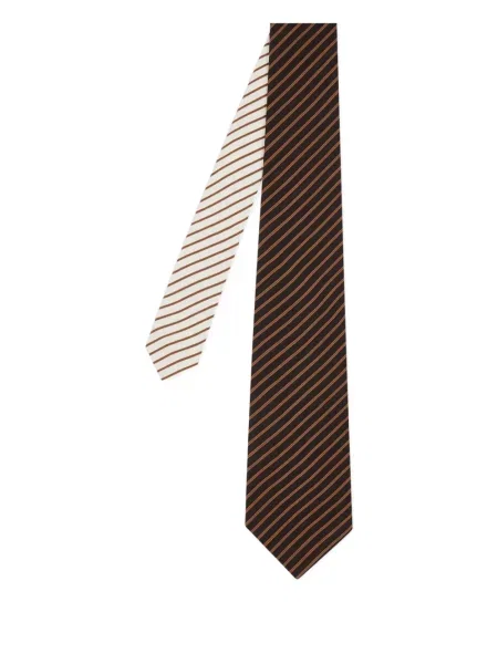 Cravată Paul Smith cu dungi maro