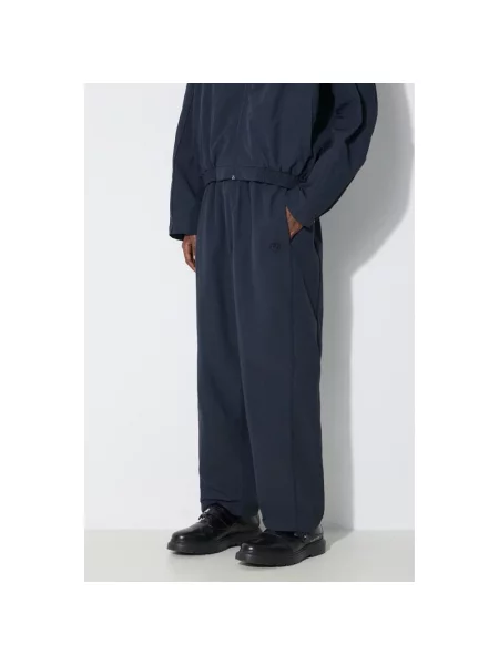 AMBUSH spodnie Track Pants granatowy proste niebieskie