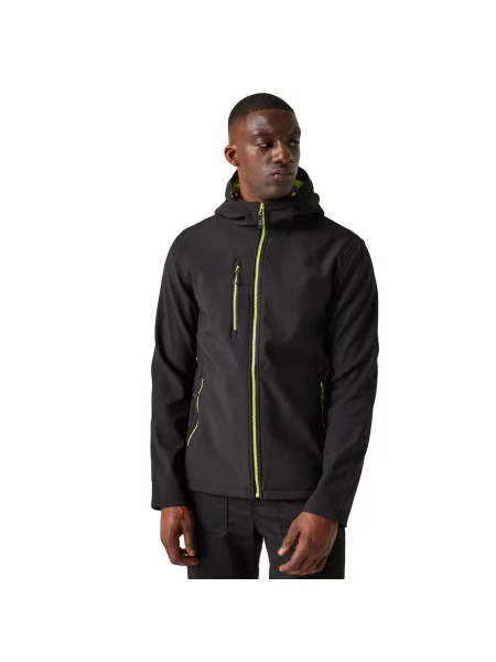 Dwuwarstwowa Kurtka Soft Shell Navigate Z Kapturem czarna