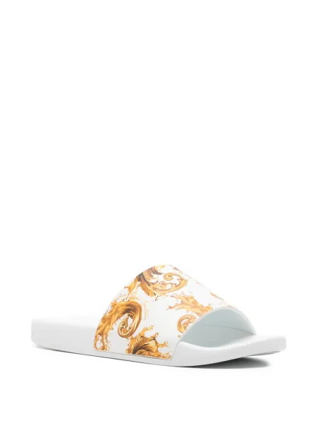 Papuci Versace Jeans Couture alb
