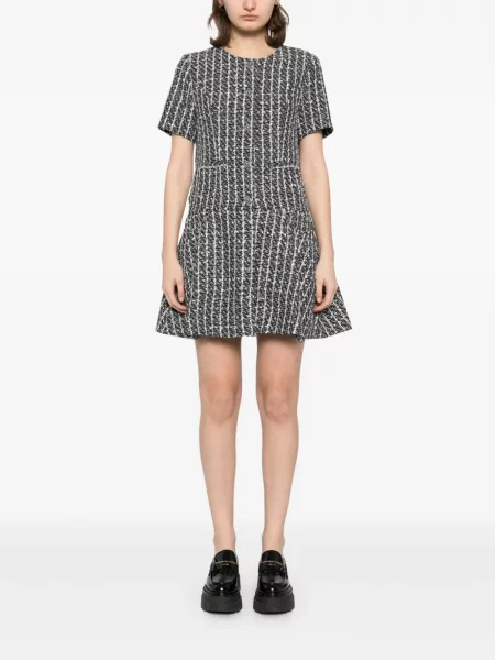 Rochie mini B+ab din tweed de costum negru