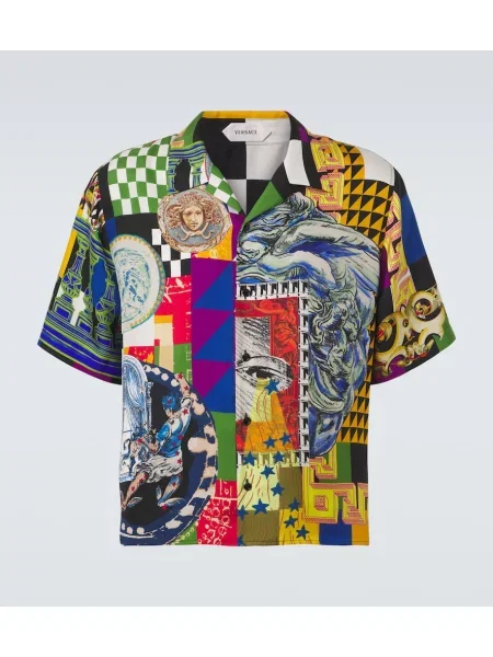 Cămașă Versace de mătase