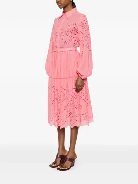 Sukienka midi Ermanno Firenze różowa
