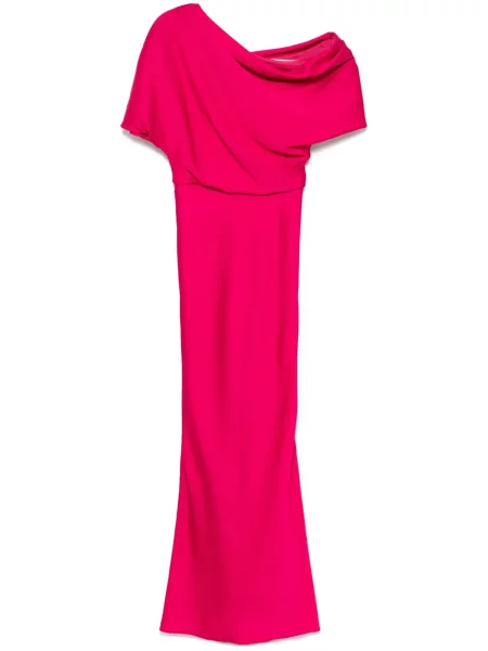 Rochie Amsale din satin de costum roz
