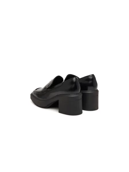 Calvin Klein Félcipő Block Heel Loafer Lth Hdw fekete