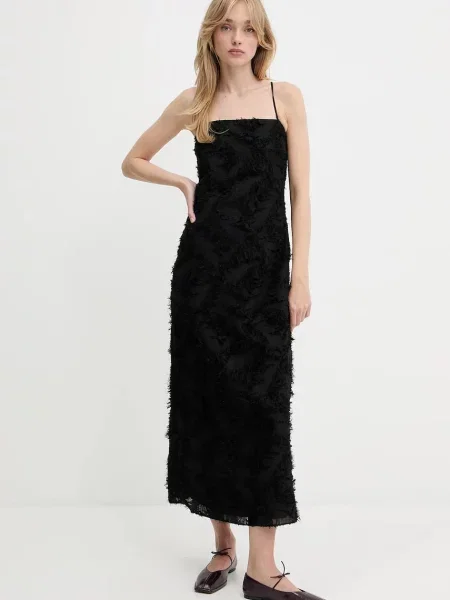 Samsoe Samsoe rochie SALAZIO maxi drept negru