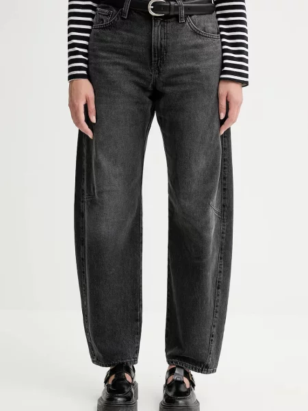 Levi's® Jeansy Barrel Baggy Dad Loose Fit schwarz czarne