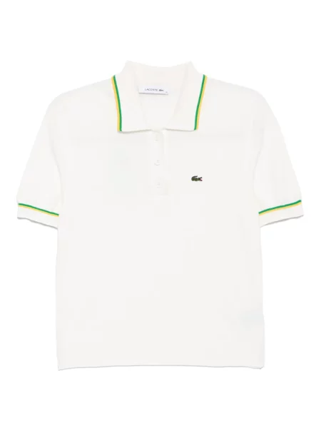 Koszulka polo Lacoste ze stretchu biała