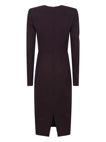 Rochie maxi Victoria Beckham lungă de costum violet