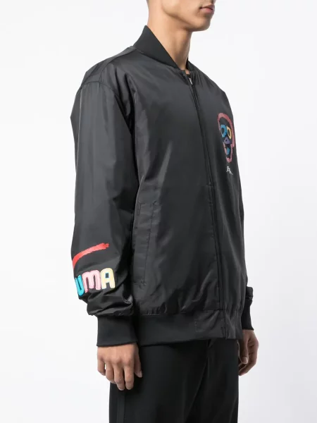 Geacă bomber Puma cu imagine negru