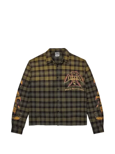 Kostkovaná flanelová košile Vale zelená