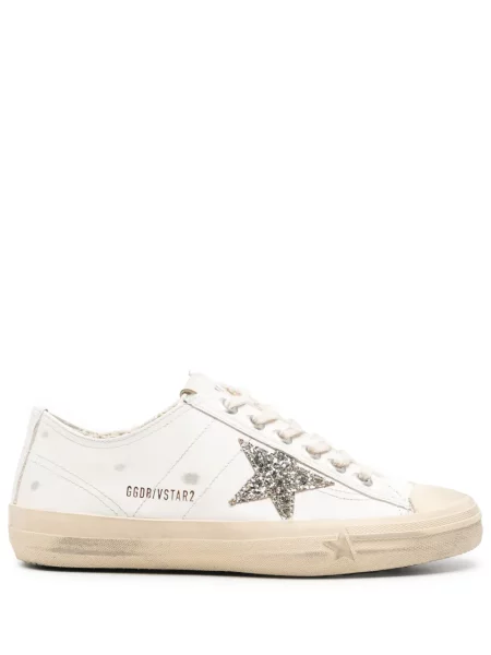 Маратонки Golden Goose V-Star с протрити краища бяло