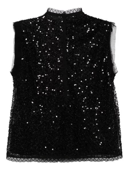Top Shiatzy Chen cu paiete negru