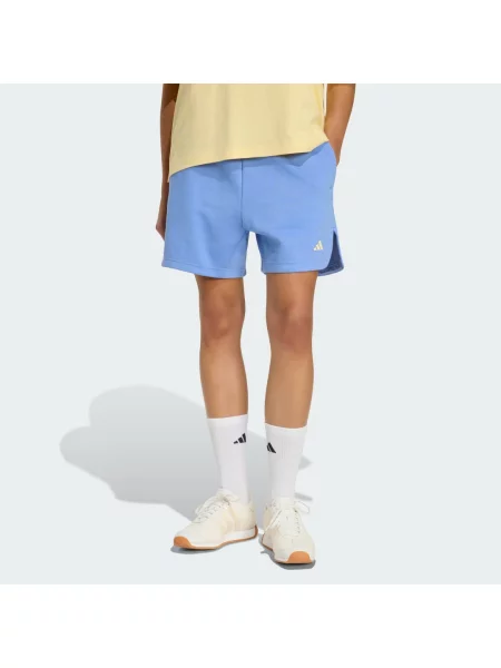 Szorty 3 Stripes Studio Fleece Loose niebieskie