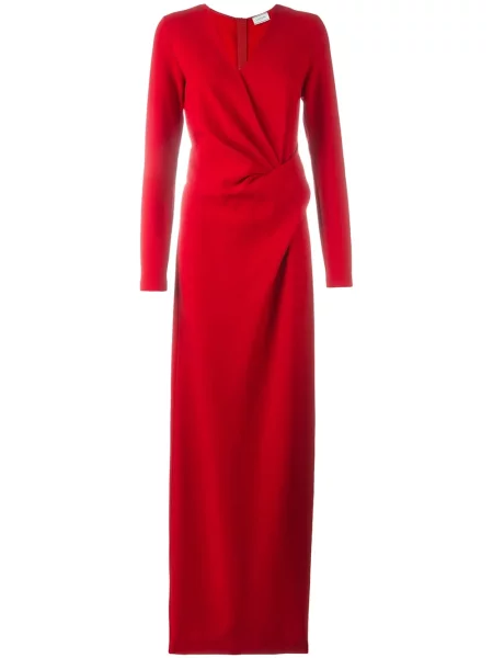 Rochie maxi Lanvin plic roșu