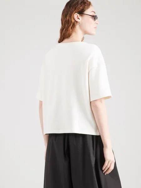 Monari Tricou argintiu perlat alb