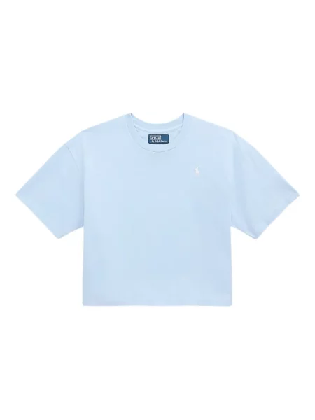 Tricou Polo Ralph Lauren cu broderie de costum cu dungi alb