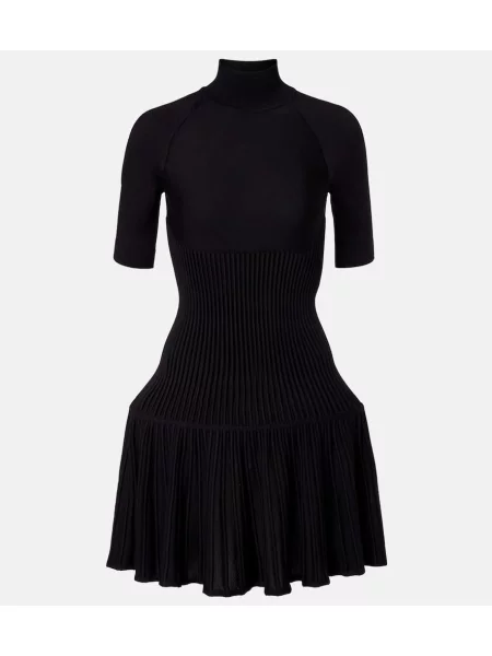 Rochie Alaïa de lână negru