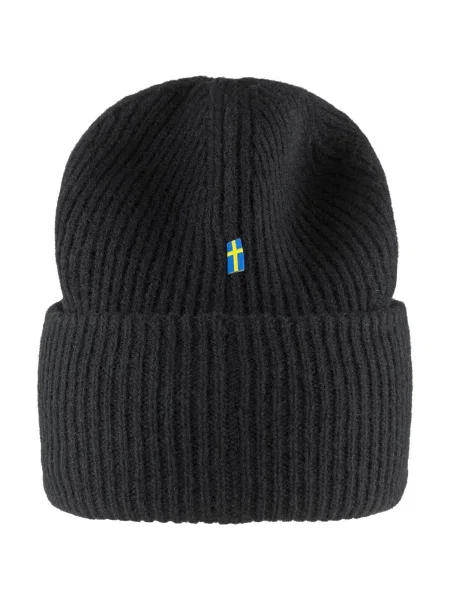 Fjällräven Logo Klobúk black čierna