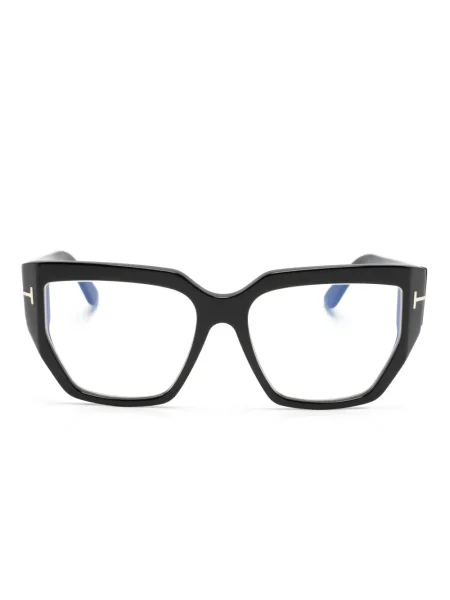 Ochelari de soare Tom Ford Eyewear cu imprimeu geometric negru
