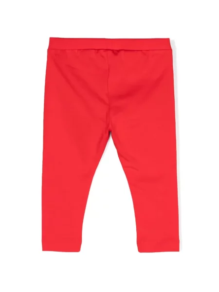 Legginsy dziecięce Moschino czerwone