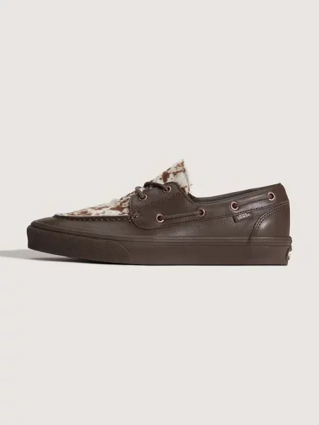 Vans Boat Shoe mocasini pentru femei din piele maro