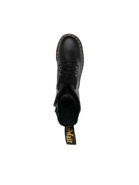 Botki Dr. Martens skórzane na platformie czarne