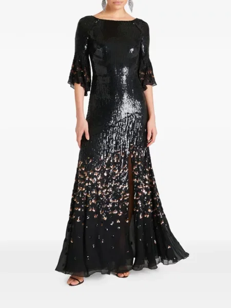 Rochie Temperley London cu paiete negru