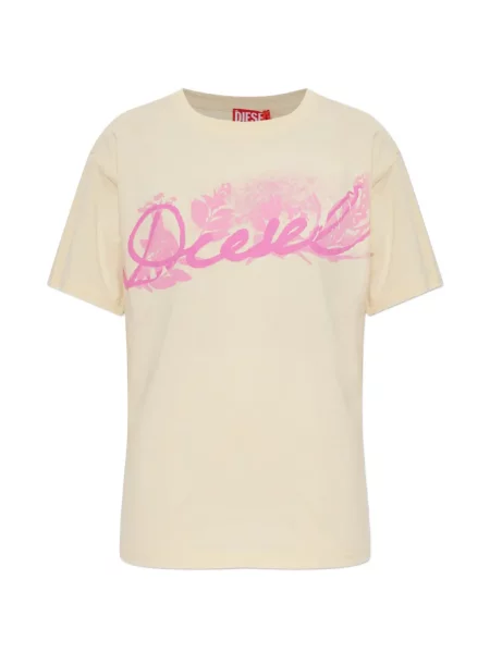 Tricou Diesel cu imagine galben