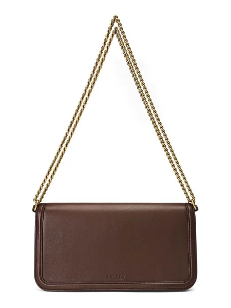 Lauren Ralph Lauren Kožená kabelka hnedá