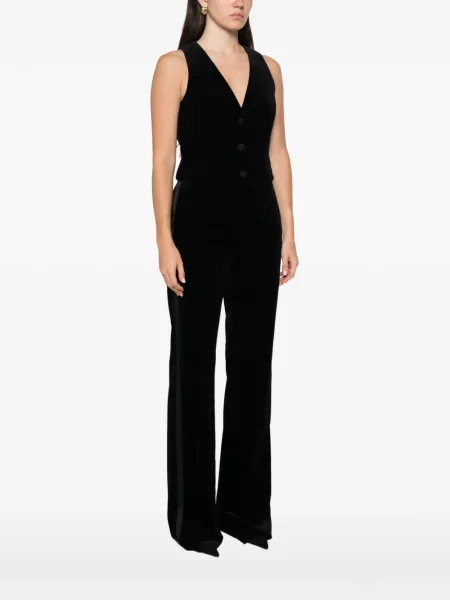 Vestă Max Mara de catifea negru