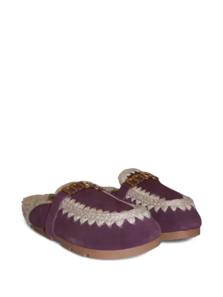 Papuci tip mules Mou violet