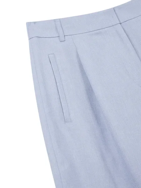 Pantaloni scurți Studio Tomboy plisate albastru